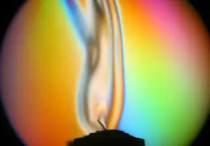 2004 Prints: Schlieren of Flame