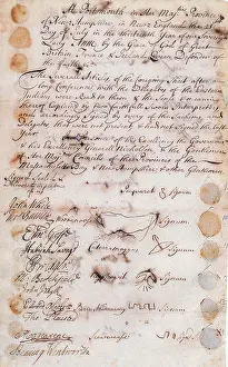 Colonial Prints: Second Treaty of Portsmouth, 1714