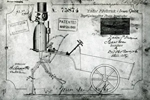More Science & Medical Prints: Self-Propelled Road Machine, 1868