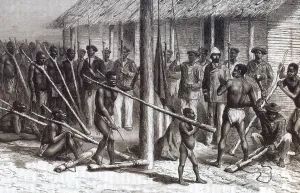 Kingdoms Prints: Shaka Slave Market, 19th Century