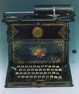 1873 Prints: Sholes and Glidden Typewriter