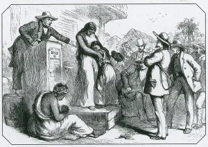 Slave Prints: Slave Market Auction, 1850