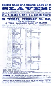 Slave Prints: Slave Market Auction, 1856