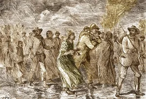 Slave Prints: Slaves Escaping to Underground Railroad