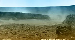 Explode Prints: Smoking crater of the volcano Kilauea in Hawaii