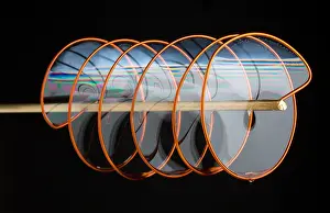 Mixed Science Images Prints: Soap Films on a Spiral