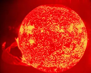 Radiation Prints: Solar Flare