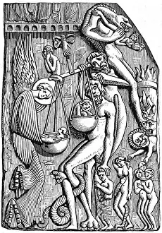 12th Prints: Souls Weighed in the Balance, 12th Century