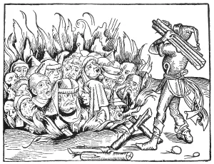 Cruelty Prints: Spanish Inquisition, Burned Alive