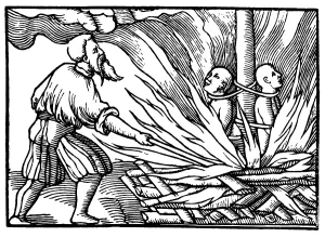 Instrument Prints: Spanish Inquisition, Burned at Stake, 1549