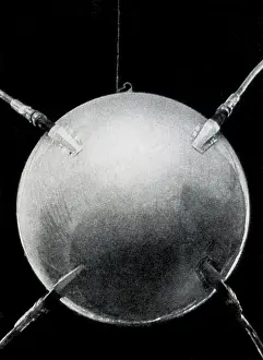 Soviet Prints: Sputnik 1, First Artificial Satellite, 1957