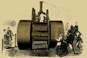 Notable Prints: Steamroller, 1866