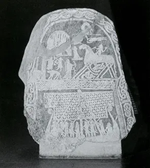 Stone Prints: Stele depicting Norse Mythology