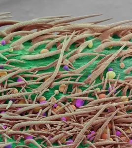 Mixed Science Images Prints: Stem of Marijuana Plant, scanning electron micrograph