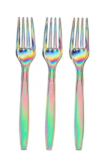 Colour Prints: Stress in plastic forks