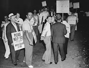 Union Prints: Strike, 1940's