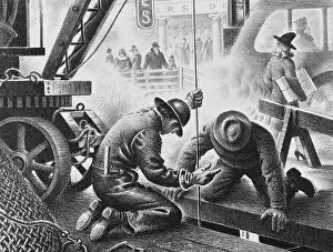 Transport Prints: Subway Construction, 1930