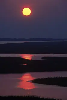 Astronomy Prints: Sunrise over Marsh