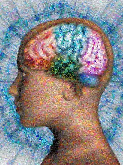 Mosaic Prints: Superimposed Brain Mosaic