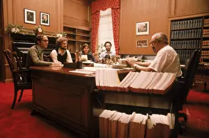 Justice Prints: Supreme Court Justice Thurgood Marshall in his office