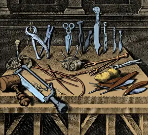 Knife Prints: Surgical Equipment, 16th Century