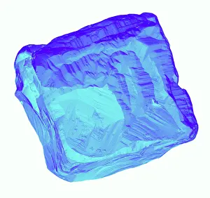 Sems Prints: Synthetic Diamond, scanning electron micrograph