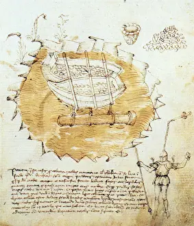 Applied Prints: Taccola Invention for Raising Sunken Column