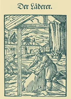 Middles Prints: Tanner, Medieval Tradesman