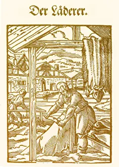 Middles Prints: Tanner, Medieval Tradesman
