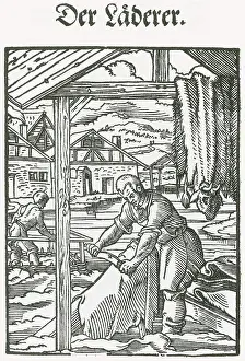 Middles Prints: Tanner, Medieval Tradesman