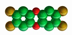 Graphics Prints: TCDD, Molecular Model