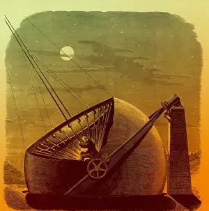 Astronomy Prints: Telescope designed by Daniel C. Chapman