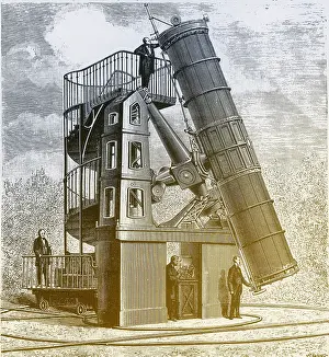 Instrument Prints: Telescope at the Paris Observatory