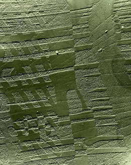 Point Prints: TEM of a Crystal of Barium Titanate