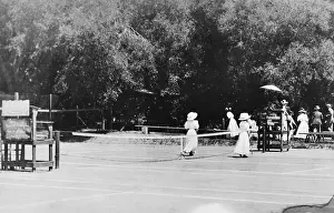 Court Prints: Tennis Champions Sutton and Hotchkiss