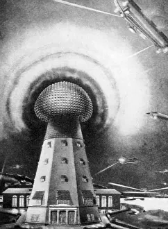 Transmission Prints: Tesla Tower, 1919