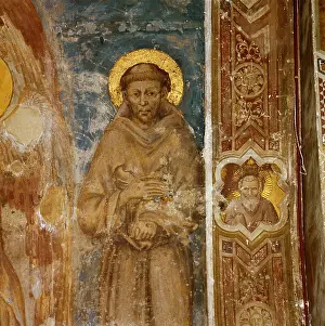 Religious Prints: Detail of 'The Madonna of St. Francis' by Cimabue, Italy