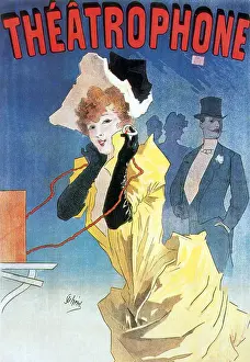 Technology Prints: Theatrophone Poster, Jules Cheret, 1896