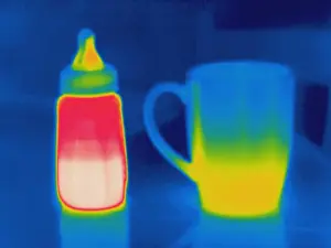 2004 Prints: Thermogram of a baby bottle and coffee cup