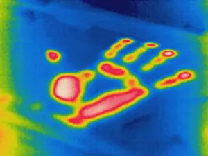 Prints: Thermogram of a thermal shadow