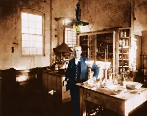 Edison Prints: Thomas Edison In His Lab, 1904