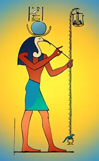 Pantheon Prints: Thoth, Ancient Egyptian God of Wisdom