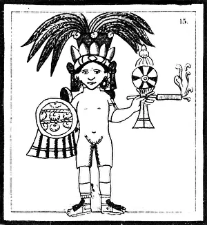 Religious Prints: Tobacco In Aztec Ritual, Florentine Codex