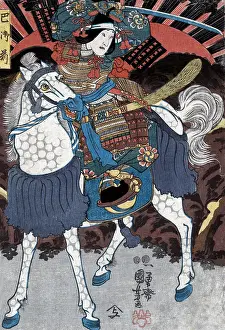 Arts Prints: Tomoe Gozen, Female Samurai Warrior