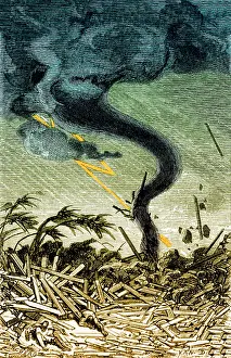 Pressure Prints: Tornado, 19th century