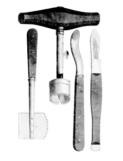Intervention Prints: Trephination Instruments, 1813