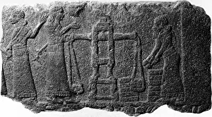 Mesopotamia Prints: Tribute to Assyria King, 1st Century BC