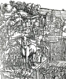 12th Prints: Trojan War, Trojan Horse