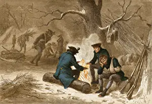 Forge Prints: Troops at Valley Forge, 1777-78