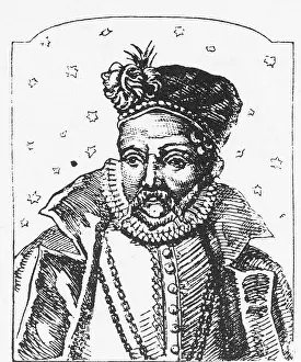 Danish Prints: Tycho Brahe, Danish Astronomer